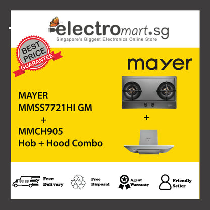 Mayer MMSS7721HI  + MMCH905  Hob + Hood Combo