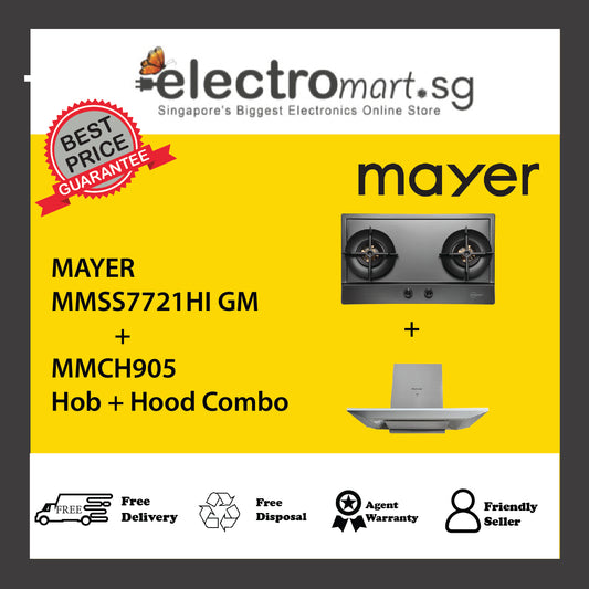 Mayer MMSS7721HI  + MMCH905  Hob + Hood Combo