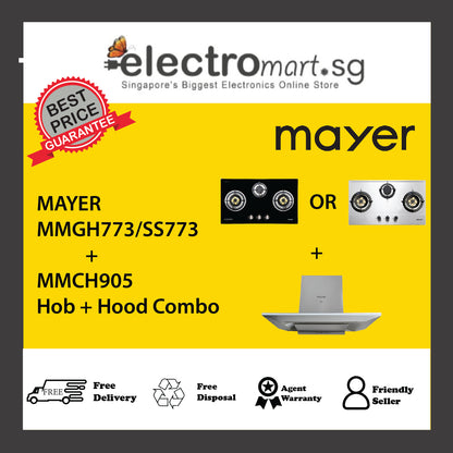 Mayer MMGH773/SS773 + MMCH905 Hob + Hood Combo