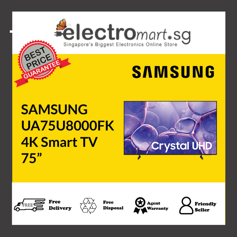 SAMSUNG UA75U8000FK 4K Smart TV 75”