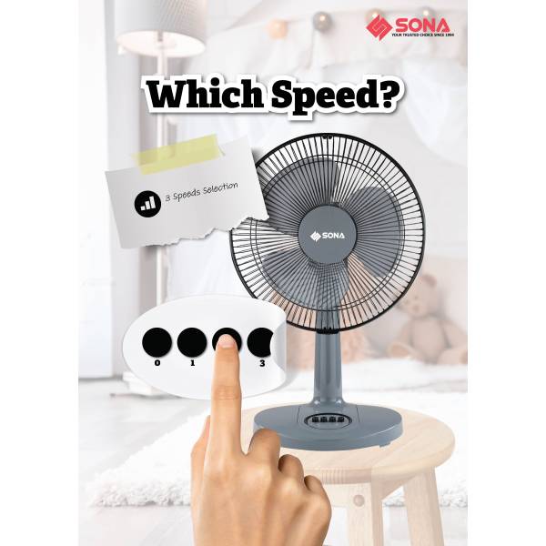 SONA SFD 1221A DESK FAN 12″