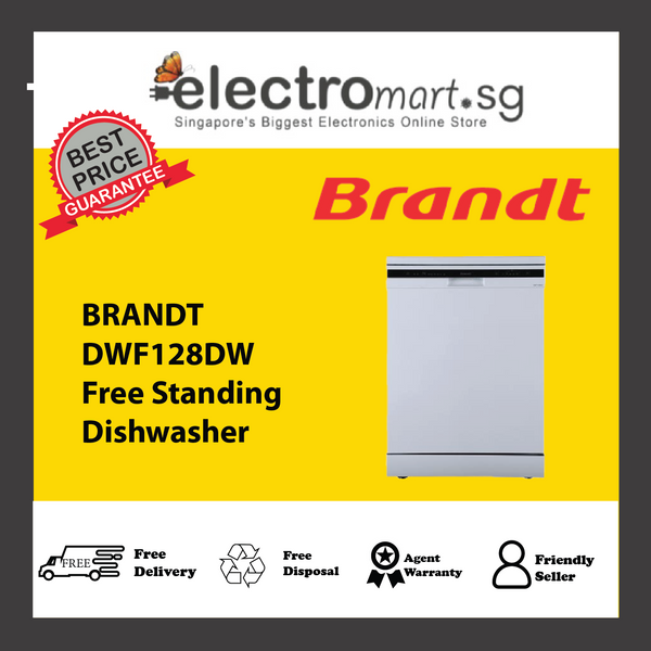 BRANDT DWF128DW  Free Standing  Dishwasher