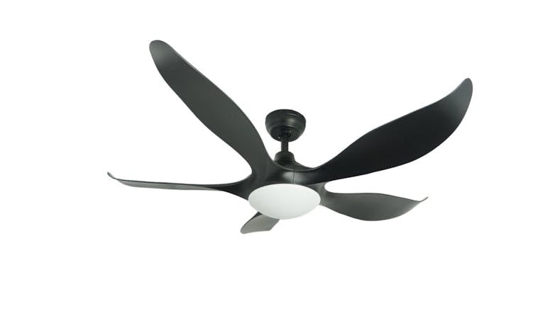 Mistral Typhoon52-BK Ceiling Fan with Remote  - Black,52-Inch