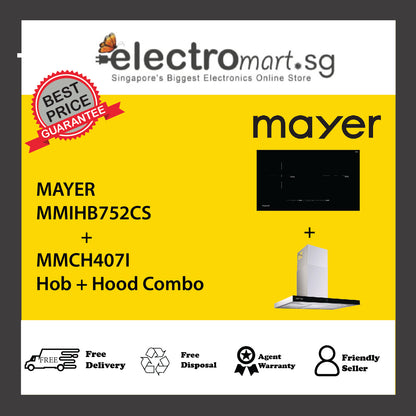 Mayer MMIHB752CS  + MMCH407I Hob + Hood Combo