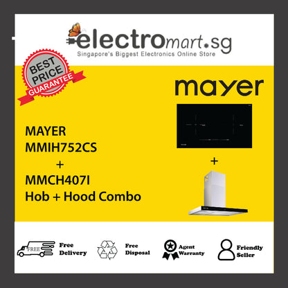 Mayer MMIH752CS  + MMCH407I Hob + Hood Combo