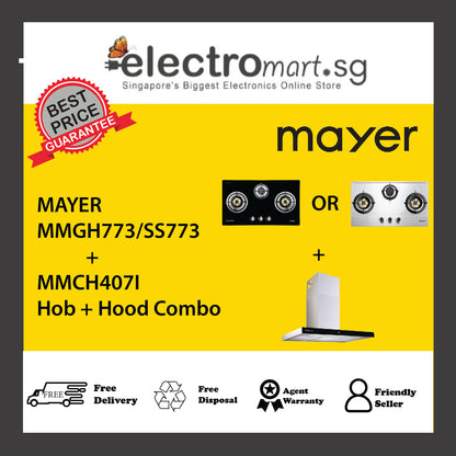 Mayer MMGH773/SS773 + MMCH407I Hob + Hood Combo