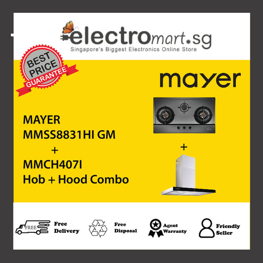 Mayer MMSS8831HI GM  + MMCH407I Hob + Hood Combo