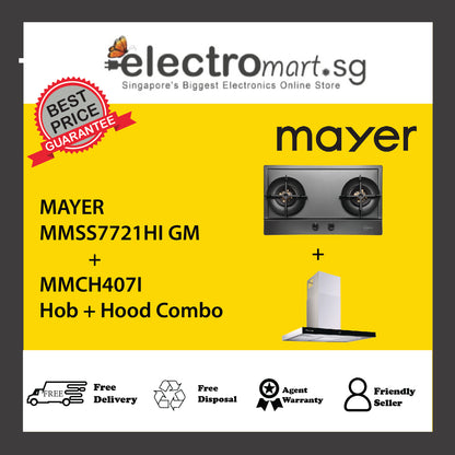 Mayer MMSS7721HI  + MMCH407I  Hob + Hood Combo