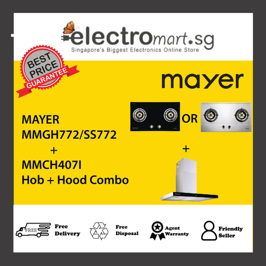 Mayer MMGH772/SS772 + MMCH407I Hob + Hood Combo