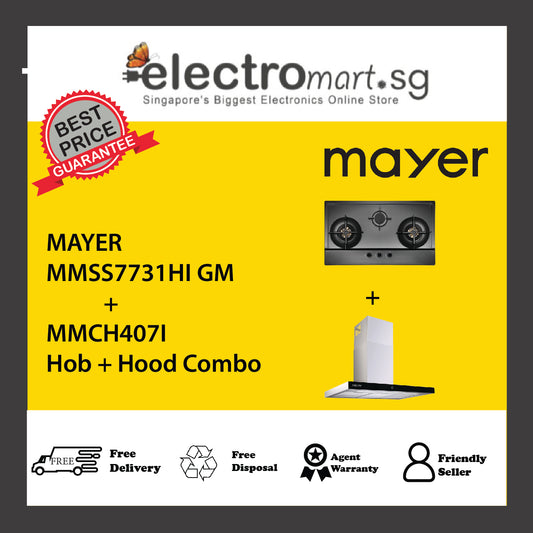 Mayer MMSS7731HI GM  + MMCH407I  Hob + Hood Combo