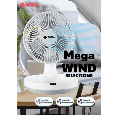 SONA STC 1322 Remote High Velocity Fan 6”