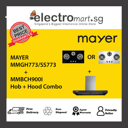 Mayer MMGH773/SS773 + MMBCH900I Hob + Hood Combo