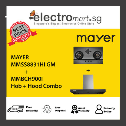 Mayer MMSS8831HI GM  + MMBCH900I Hob + Hood Combo