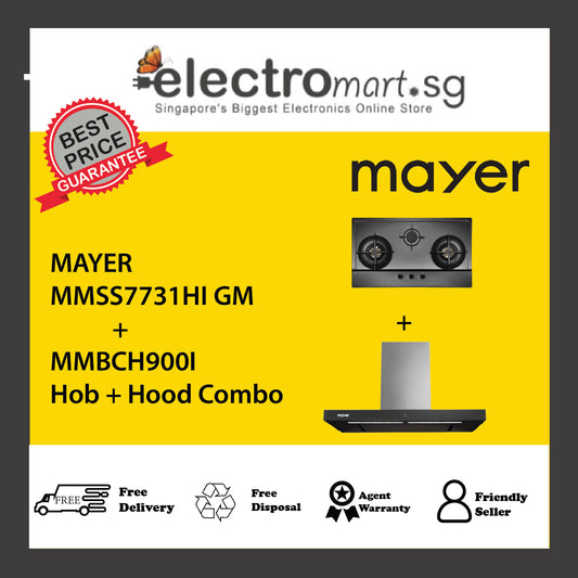 Mayer MMSS7731HI GM  + MMBCH900I  Hob + Hood Combo
