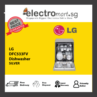 LG DFC533FV Front Control Smart Wi-fi Enabled Dishwasher in Prime Silver