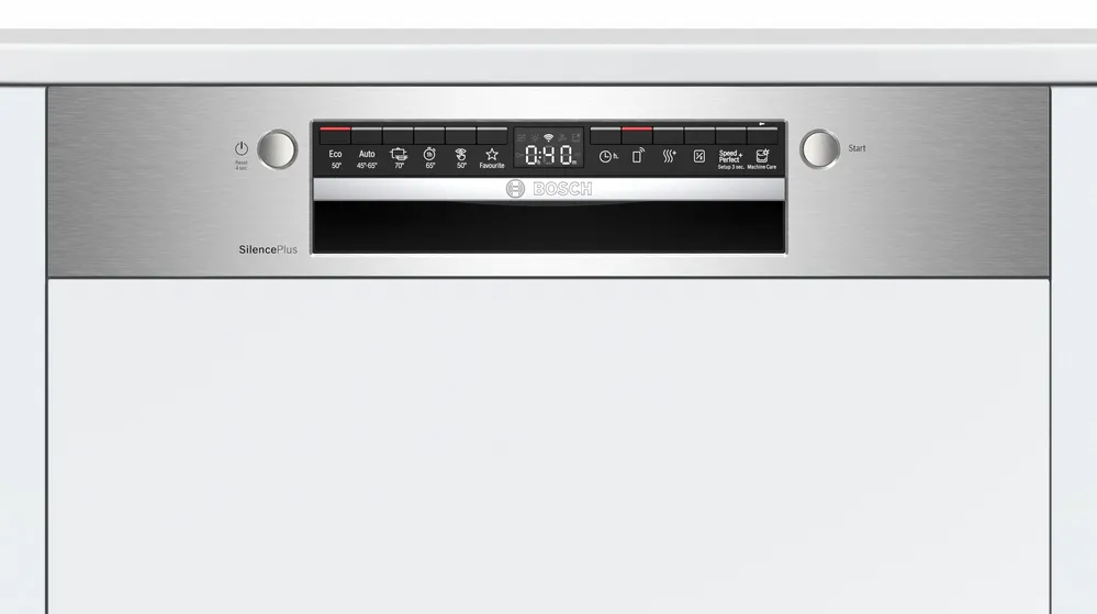 BOSCH SMI4HCS48E Series 4 Semi-integrated Built-in Dishwasher 60cm Stainless steel