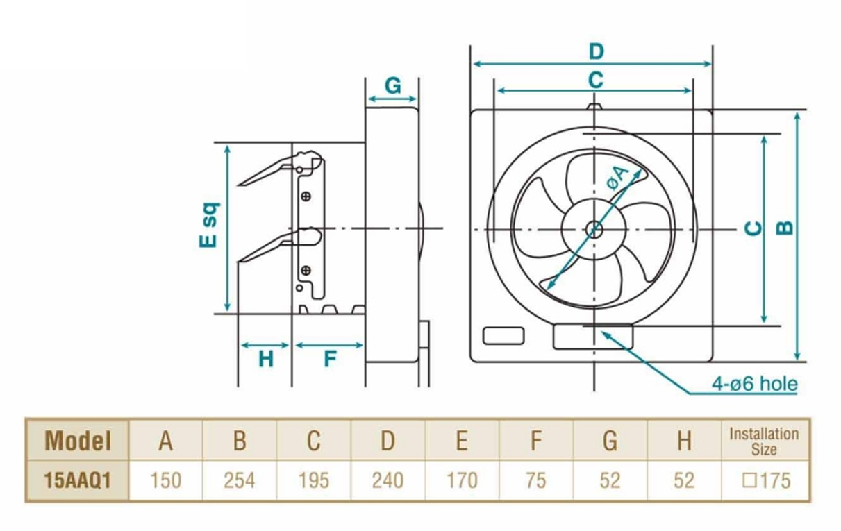 KDK 20AUA Ventilating Fan