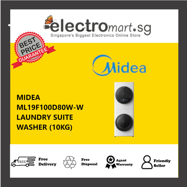 MIDEA ML19F100D80W-W  LAUNDRY SUITE WASHER (10KG)