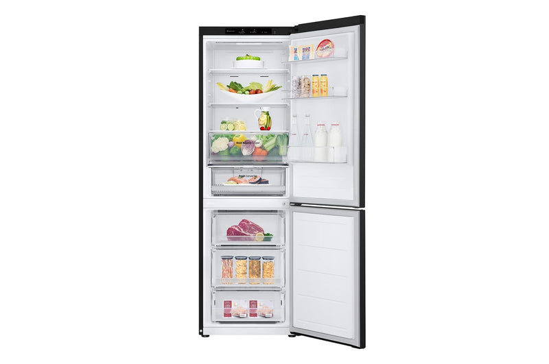 LG GB-B3443EP Bottom Freezer Refrigerator with Smart Inverter Compressor™ in Essence Matte Black