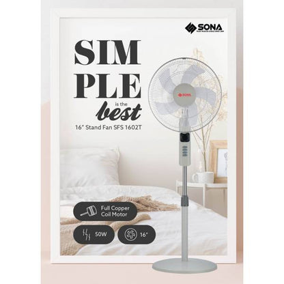 SONA SFS 1602T Stand Fan 16”
