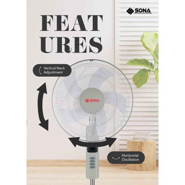 SONA SFS 1602T Stand Fan 16”