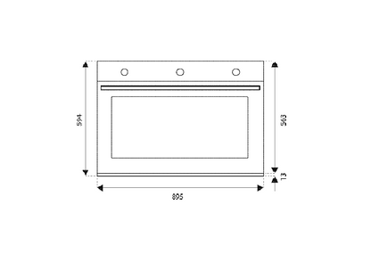 BERTAZZONI F909PROEKX Build-In Oven 90cm