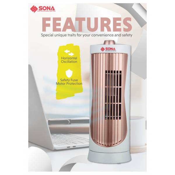 SONA SFT 1760 Mini Personal Tower Fan
