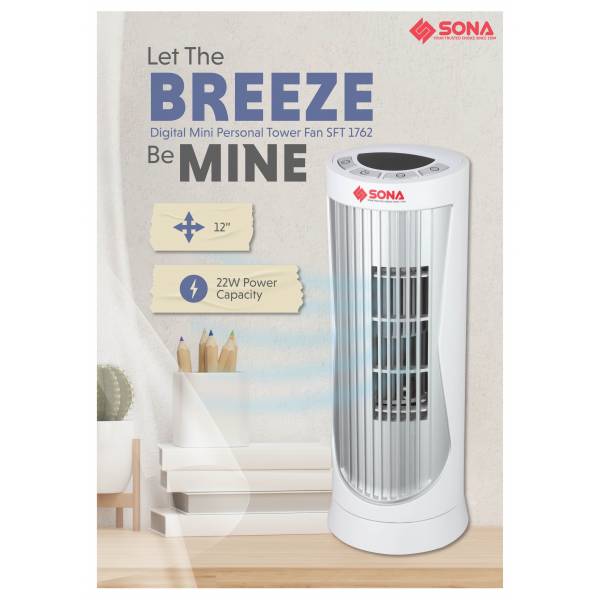 SONA SFT 1762 Mini Personal Tower Fan