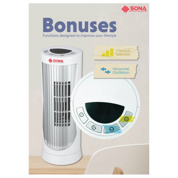 SONA SFT 1762 Mini Personal Tower Fan