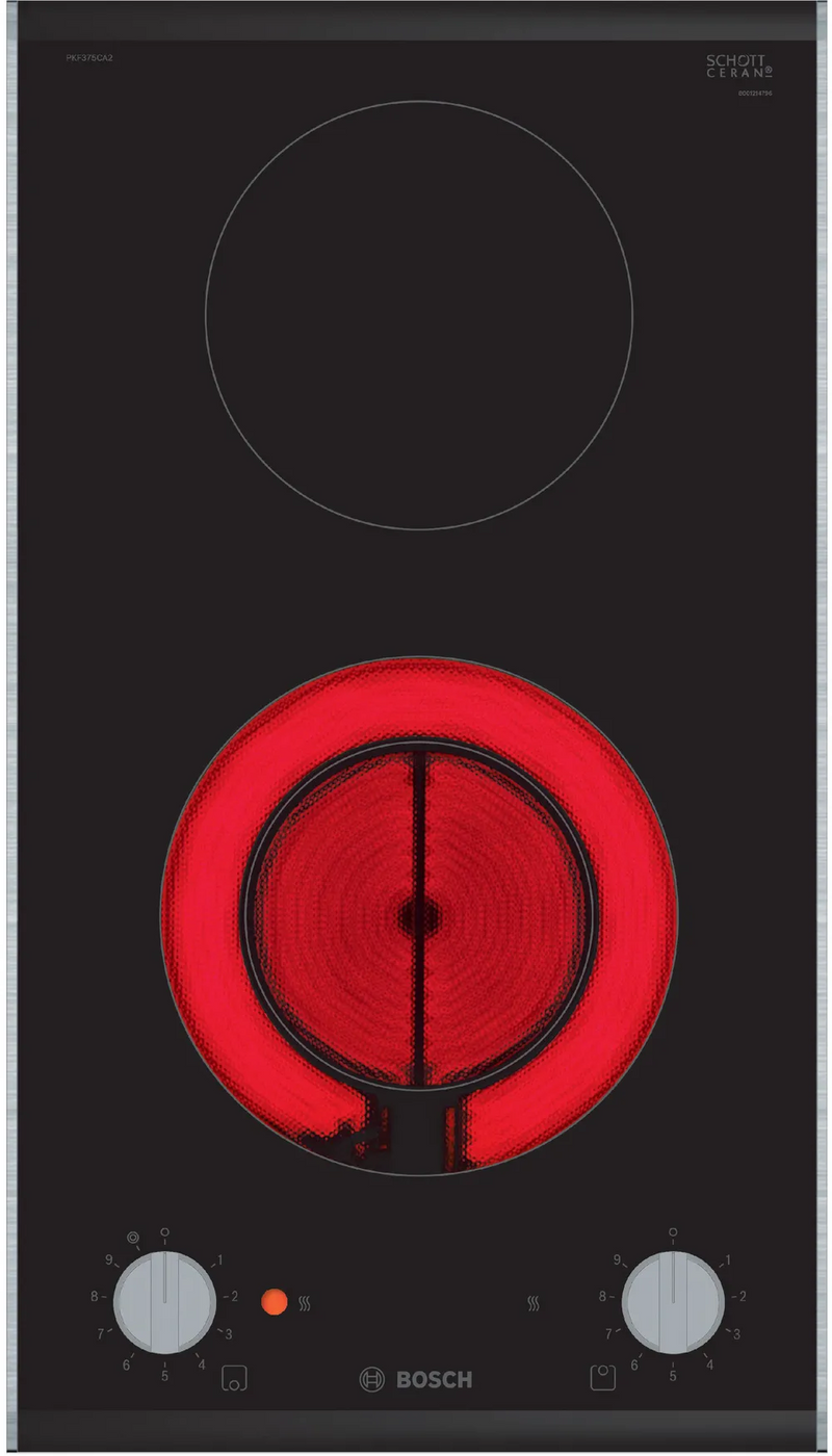 BOSCH 30CM DOMINO ELECTRIC HOB SERIES 2 PKF375CA2E (BLACK) - EXCLUDE INSTALLATION