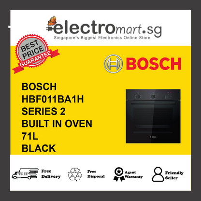BOSCH HBF011BA1H Series 2 71L Built-in Oven