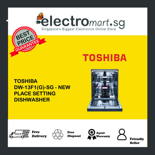 TOSHIBA DW-13F1(G)-SG 13 PLACE SETTING DISHWASHER