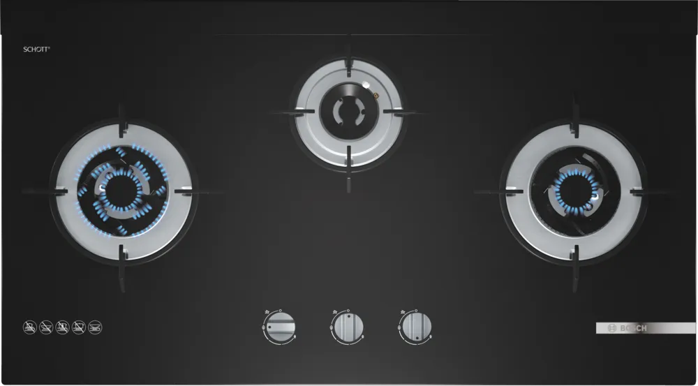 BOSCH PMD93D31AF Series 4 Gas hob Tempered glass