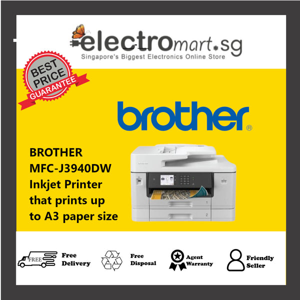 BROTHER MFC-J3940DW Inkjet Printer that prints up to A3 paper size