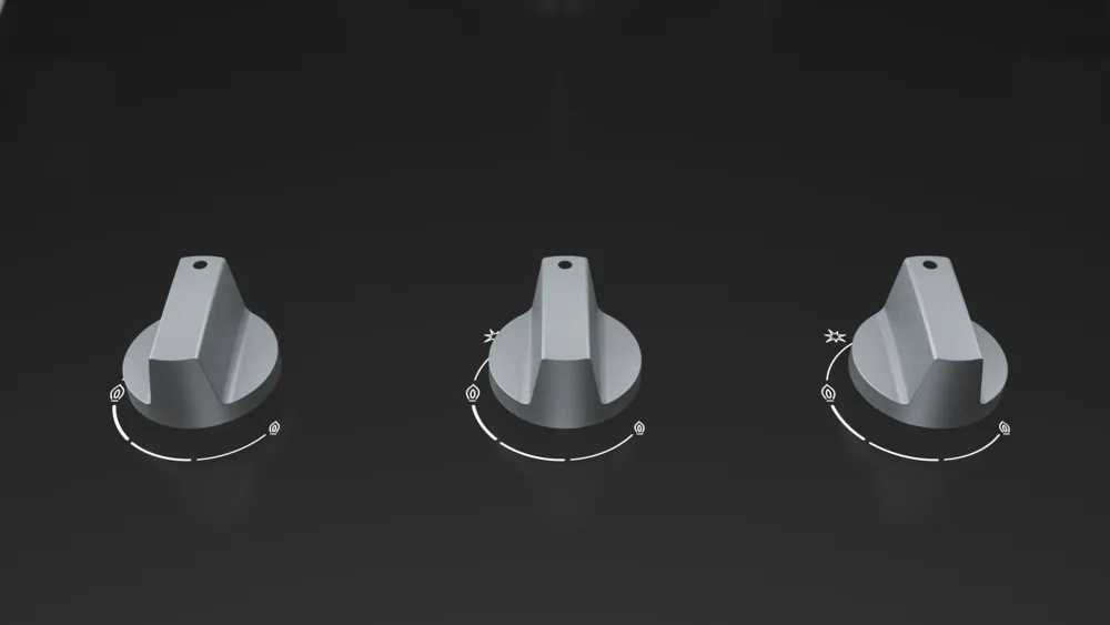 BOSCH PMD93D31AF Series 4 Gas hob Tempered glass