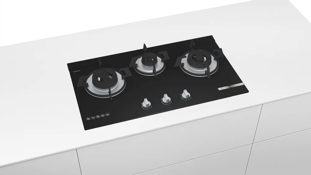 BOSCH PMD83D31AF Series 4 Gas hob 78 cm Tempered glass
