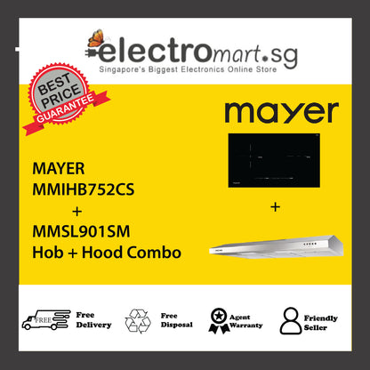 Mayer MMIHB752CS  + MMSL901SM Hob + Hood Combo