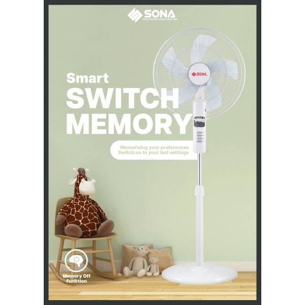 SONA SFS 1184DC FAN WITH REMOTE CONTROL (16 INCH)