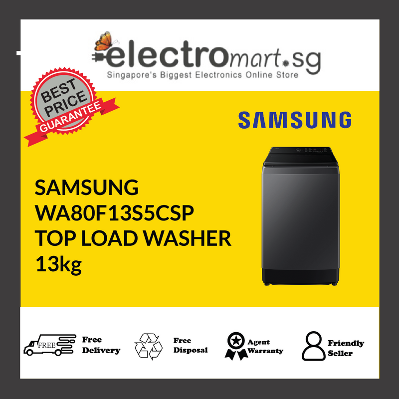 SAMSUNG WA80F13S5CSP TOP LOAD WASHER 13kg