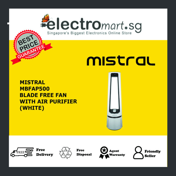 Mistral MBFAP500 Blade Free Fan with Air Purifier