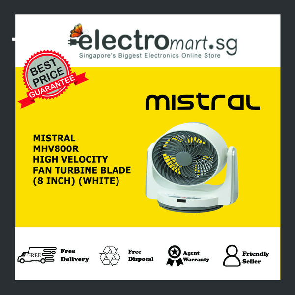 Mistral MHV800R 8" High Velocity Fan with Remote Control