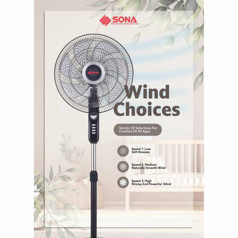 SONA SFS 1172 18IN STAND FAN