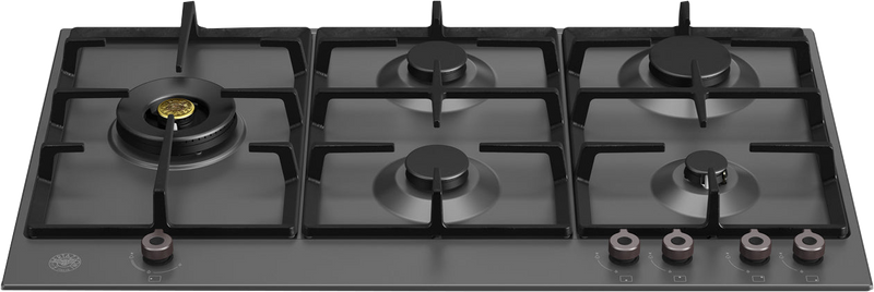 Bertazzoni P905LPRONE  89cm Wide 5 Burner Gas Hob - Matt Black