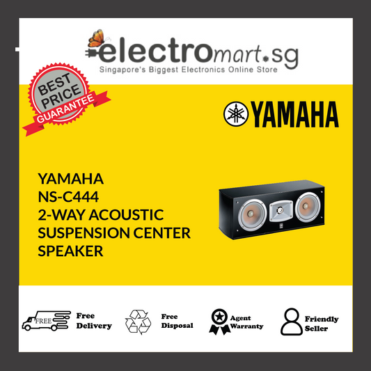 YAMAHA NS-C444 2-WAY ACOUSTIC  SUSPENSION CENTER  SPEAKER