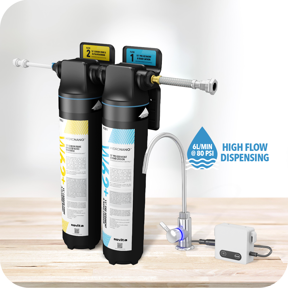 NOVITA W62 15” Undersink Filtration System