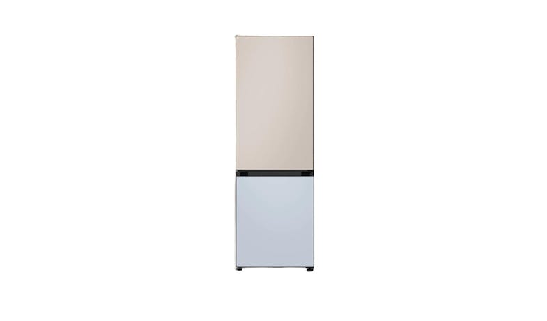 SAMSUNG F-33T339GG48GG Bottom Mount Freezer  2-Door Refrigerator Satin Beige + Satin Skyblue 328 L