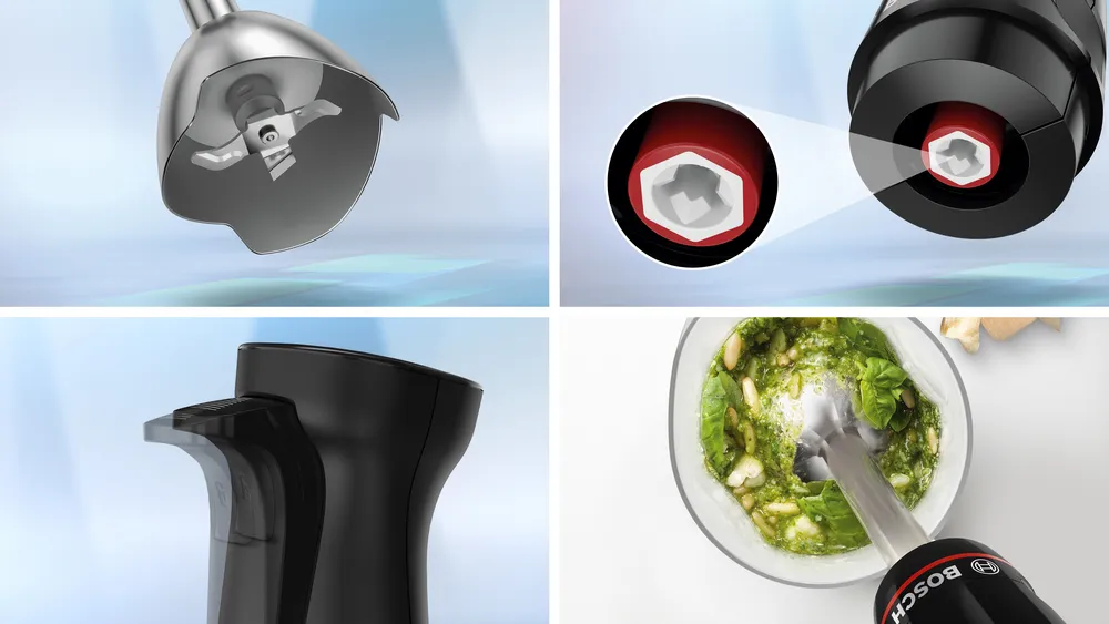 BOSCH MSM 4B621GB Series 4 Hand blender ErgoMaster 1000 W Black, anthracite