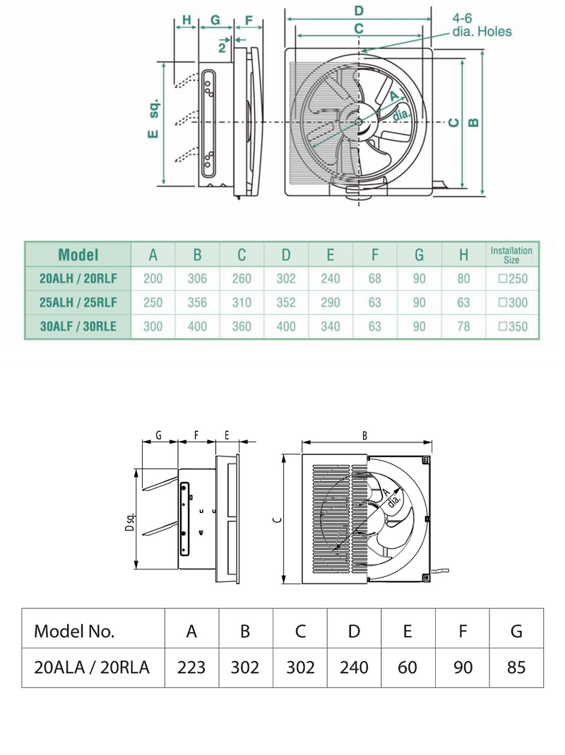 KDK 20ALA Ventilating Fan