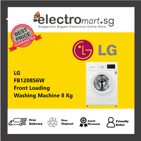 LG FB1208S6W Front Loading Washing Machine 8 Kg