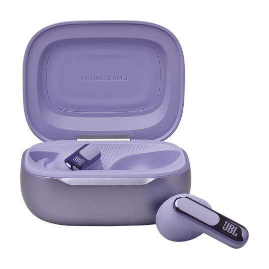 JBL Live Beam 3 True wireless noise-cancelling earbuds with stick-closed design and Smart Charging Case